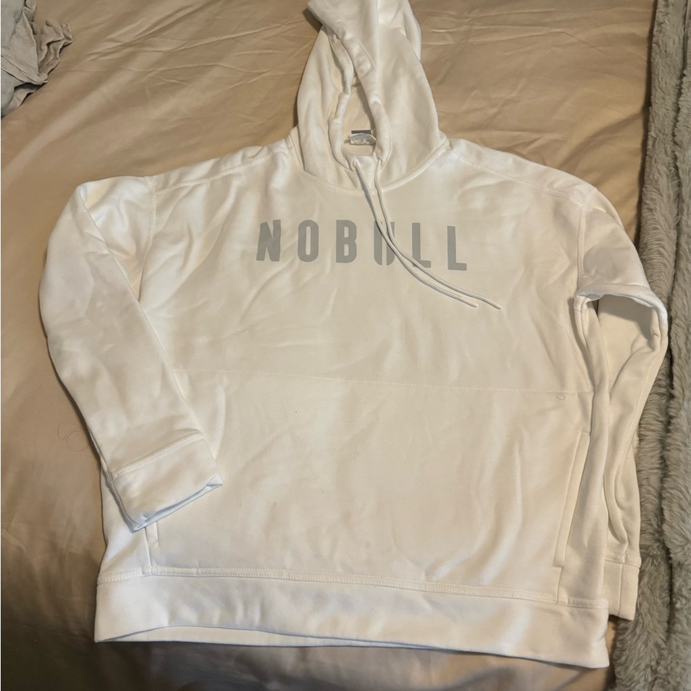 NOBULL White Hoodie Sweatshirt